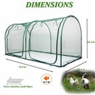 Portable Chicken Run Hen Coop walk-in Poultry House outdoor Gardening Net eas   