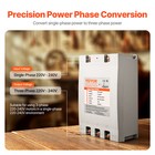 Vevor 3 Phase Converter 20hp 70a 220v Single To 3 Phase 220v-240v Input output