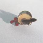 Fraternal Masonic Tie Tack Stud Sword Crescent Enamel Vintage