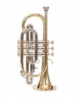 Bb Pitch Cornet Nickel Brass Expert s Choice Case And Mouthpiece
