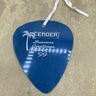 Fender 1999 Ca Clear 5  Large Dealer Guitar Pick Christmas Ornament Shore Blue