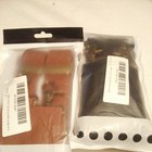 2 Heavy Duty Suspenders X Back Adjustable 4 Clip Trouser Braces Big Tall  Br Blk