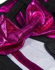 Metallic Hot Pink   Black Cheerleader Outfit Fits Most 8 -10  Stuffed Animals -