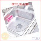 Idesign Plastic Sponge Holder Suction Cups Ideal For Kitchen Sinks And Bathroom