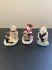 Coke Coca Cola Polar Bear Cubs Collection Set Of 3 Bear Figurine