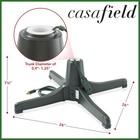 360-degree Rotating Christmas Tree Stand  Holds Up To 7 5ft Tree  3 Settings