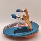 Vintage 1976 Shinsei Mini Power Ufo Commander 7 Blue Silver Uc-71 Made In Japan