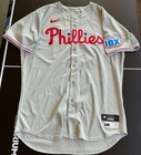 2025 Phillies  89 Game   Team Issued Grey Road Jersey - Mlb Coa