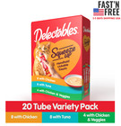 Hartz Delectables Squeeze Up Interactive Lickable Wet Cat Treats  20 Ct