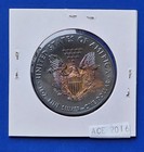 2016 Silver American Eagle Coin Bu Natural Monster Toned 1 Oz Us  1 Uncirculated