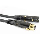 4 Lot Pack 3pin Shielded Xlr Male To Female 16 Ga Gauge Cables For Dmx Lighting