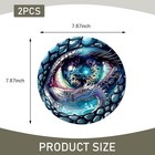 2-piece 3d Stereo Eyes Decals For Headlights  Round Headlamp Stick Color  Blue