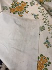 Vintage 1974 Sears Roebuck Yellow Floral Rose Fabric Panel Retro 70s Decor 4yds