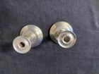 Pair Vintage Stieff Williamsburg Pewter Mini Candle Stick Holder 3 h