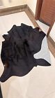 Exotic Black Cowhide Rugs Hairon Cow Hide Natural Skin Area Rug Large Size