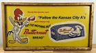 Vintage Style Butternut Bread Woody Woodpecker Kansas City A s Wood Decor Sign