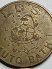 2 Ld s Auto Bath Car Wash Tokens Burlingame Kansas Obsolete  bt1