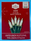 2 Packs New Holiday Time Clear 100 Mini Lights With Green Wire 200 Total Lights