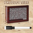 10000 Savings Challenge Box  Wooden Money Saving Bank For Adults And Kids  Reusa