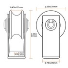 stainless Steel Cable Pulley Wheel With Bearing  2 Pack Rope Pulley System 