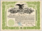 Scarce Vintage 1922 Stock Certificate  georgia Fuller s Earth Co    green 