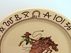 Wallace Westward Ho Rodeo Pattern 10-1 2  Dinner Plate