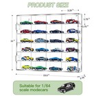 Acrylic Display Case For 164 Scale Hot Wheels Storage  6 Levels 24 Slots Car
