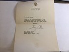 Signed Jimmy Carter Letter 1982 Former President Autograph 