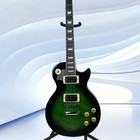 Les Paul Electric Guitar  Black Ring  Green Tiger-striped Maple Veneer 6-string