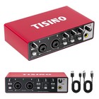 24bit 192khz Usb Audio Interface For Studio Recording  Red