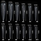  600pcs Xxxl Clear Stiletto Nail Tips Extra Long 3xl Long Stiletto Nail Tips