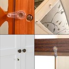 50 Pairs Glass Retainer Clips Kit Cabinet Panel With Screws For   