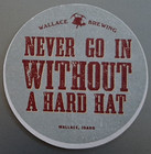 Craft Beer Coaster One Wallace Brewing Wallace Idaho 4  1 2 2009 Id-wall-2