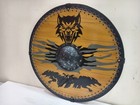 24   Medieval Shield Viking Wooden Round Battle Armor Heavy Norse Ready Warrior