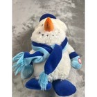 Dan Dee Animated Singing Dancing Light Up Snowman Plush Blue Hat Scarf