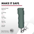 Sabre Pepper Gel 0 54oz Sage Green Self Defense Spray With Keychain Access