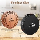 Portable Travel Cajon Wooden Hand Drum With Snare Wire  Adjustable Strap  And   