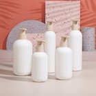 200-500ml White Empty Plastic Pump Lotion Shampoo Bottle High-end Cosmetics