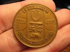1933 Century Of Progress Chicago World s Fair Good Luck Token With Swastika