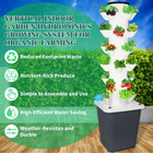 30-pot Black Tower Garden Hydroponics Growing System Indoor Smart Garden System