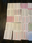 Large Lot Of 250 Original Jukebox Record Title Strips - 25 Sheets Of 10  904