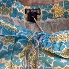Vilebrequin Men s Xl Blue green Turtle Floral Swim Shorts Drawstring Mesh Lined