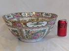 Huge  Vintage Hand-painted Chinese Famille Rose Canton 14  Punch Bowl  Mint