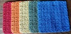  5  New  handmade Crochet   100  Cotton   Dishcloths washcloths   6 x 6 