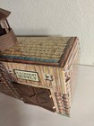 Marx Fort Apache Tin Litho Us Calvary Supply Building Vintage Toy  With Flag