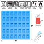 Gummy Bear Molds Candy Molds - Large Gummy Molds 1 Inch Bear Chocolate Molds