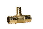10 Pack Xfitting 3 4  X 3 4  X 1 2  Pex-b Tee Crimp Fitting  Lead Free Brass