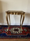 Set Of 2 Italia    florentine    Gold Gilt Nesting Tables Ornate Design Italy