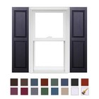 Polaris Homeside Raised Panel Vinyl Shutters  1 Pair  14 5 X 39  Black