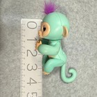 Wowwee Fingerlings Interactive Baby Monkey Teal Purple Hair Talking Toy 2016